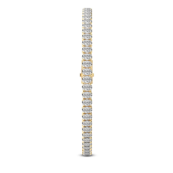 14kt Yellow Gold Everlyn Oval Lab Diamond Tennis Bracelet (4 Ct. Tw.) left