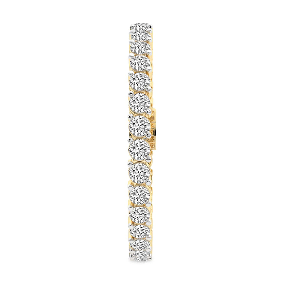 10kt Yellow Gold Aelia Round Lab Diamond Tennis Bracelet (2 Ct. Tw.) left