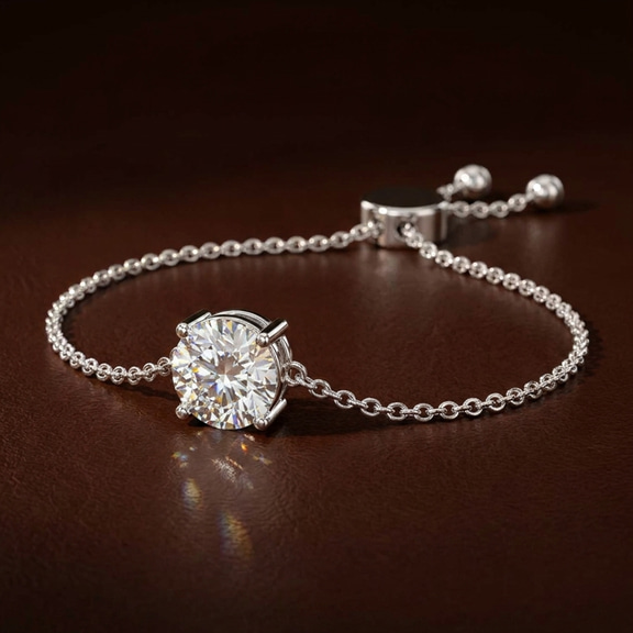 14ct Yellow Gold Paula Round Fashion Bracelet (3/4 Ct. Tw.) color product image two