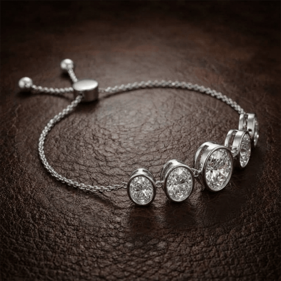 14kt Yellow Gold Sophie Oval Five Stone Fashion Bracelet (2 Ct. Tw.) color product image two