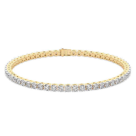 10kt Yellow Gold Darcy Round Lab Diamond Tennis Bracelet (2 Ct. Tw.) side right image one
