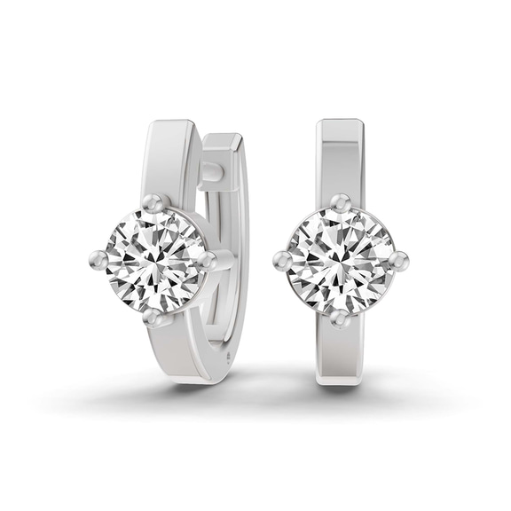 14ct White Gold Maia Classic Round Lab Diamond Earrings (7/8 Ct. Tw.) front image