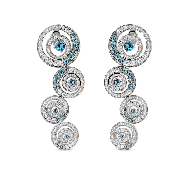 14ct White Gold The Ripple Earrings (6 Ct. Tw.) front image