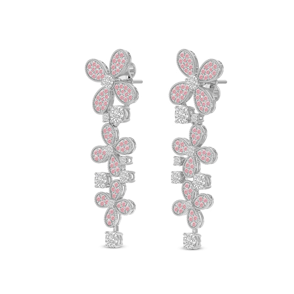 14kt White Gold Secret Garden Earrings (3 1/2 Ct. Tw.) right