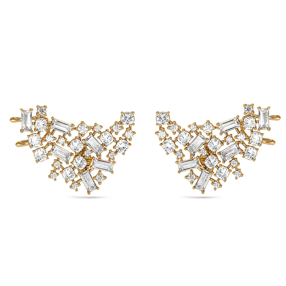 14ct Yellow Gold The Cluster Earrings (10 Ct. Tw.) front image