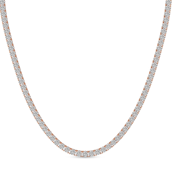 14kt Rose Gold Naomi Round Lab Diamond Tennis Necklace (5 Ct. Tw.) front image
