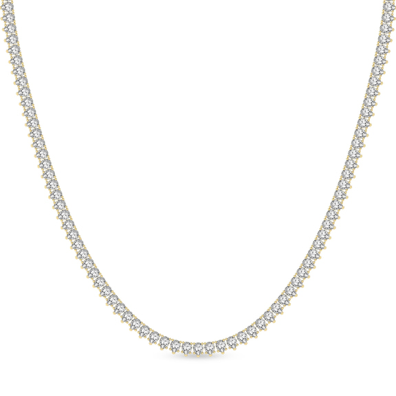 10kt Yellow Gold Bailey Pear Lab Diamond Tennis Necklace (15 Ct. Tw.) front image