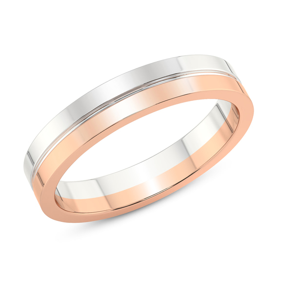 18kt Rose Gold Amour Men's Band left
