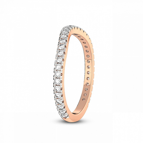 10kt Rose Gold Zea Wedding Band (1/3 Ct. Tw.) left
