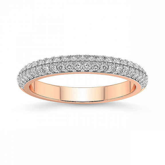 10kt Rose Gold Eve Wedding Band (3/8 Ct. Tw.) front image