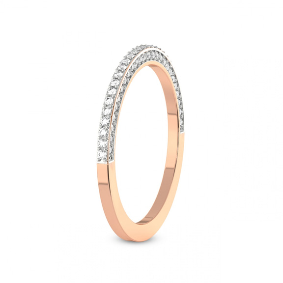 14kt Rose Gold Ana Wedding Band (3/8 Ct. Tw.) left
