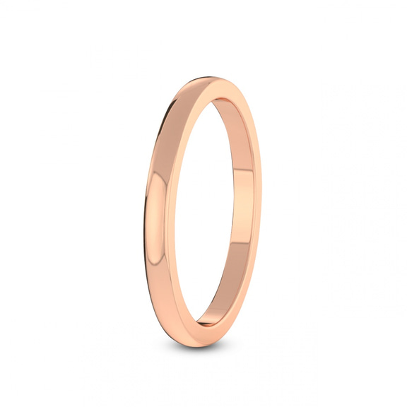 14kt Rose Gold Lia Classic Wedding Band left