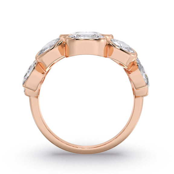 9ct Rose Gold In The Spotlight Cocktail Ring (5 Ct. Tw.) left