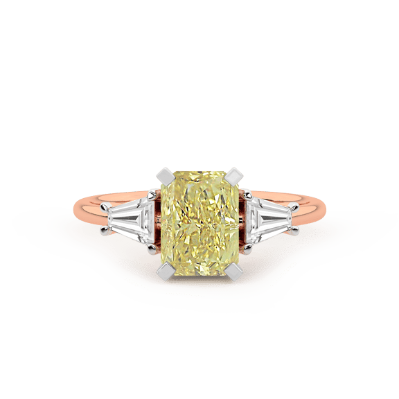 18ct Rose Gold A Summer's Day Colored Lab Diamond Ring (4 Ct. Tw.) side right image one