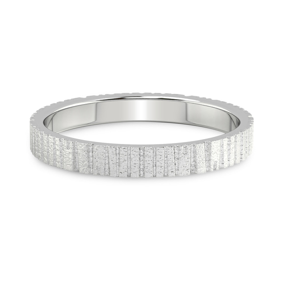 10kt White Gold Signature Men's Band front image