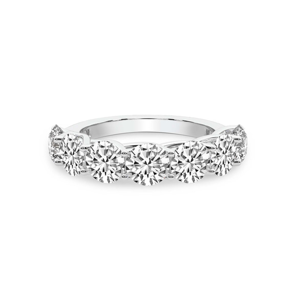 10kt White Gold Leandra Round Lab Diamond Anniversary Band (1 Ct. Tw.) front image