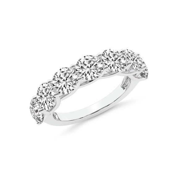 10kt White Gold Leandra Round Lab Diamond Anniversary Band (1 Ct. Tw.) right