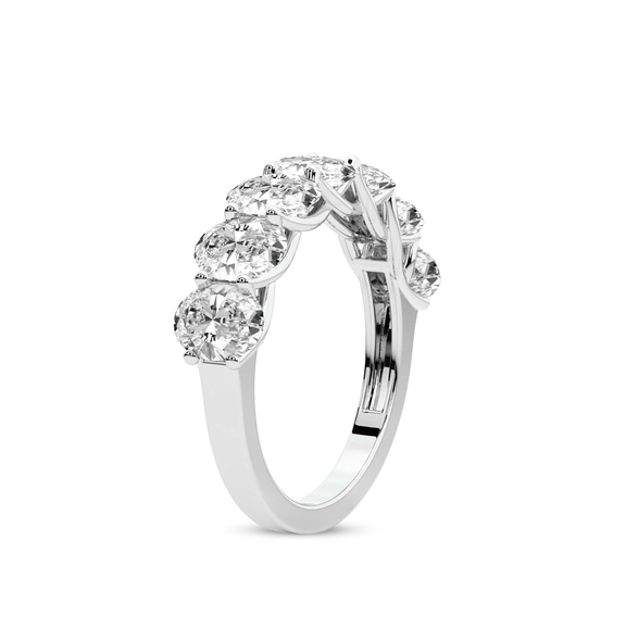 9ct White Gold Maura Oval Lab Diamond Anniversary Band (1 Ct. Tw.) left