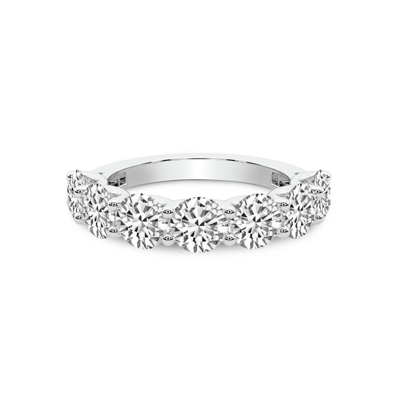 14kt White Gold Raquel Round Lab Diamond Anniversary Band (4 Ct. Tw.) front image