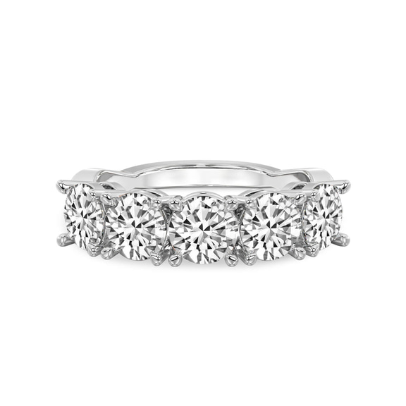9ct White Gold Noella Round Lab Diamond Anniversary Band (1/2 Ct. Tw.) front image