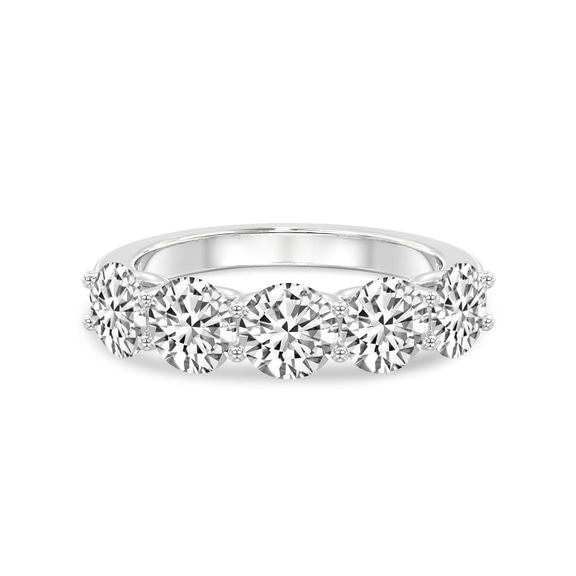 14ct White Gold Camille Round Lab Diamond Anniversary Band (3 Ct. Tw.) front image