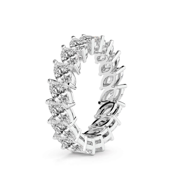 Platinum Milani Marquise Lab Diamond Eternity Ring (2 Ct. Tw.) left