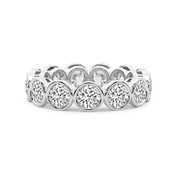 Platinum Dream Round Bezel Lab Diamond Eternity Ring (1 Ct. Tw.) front image