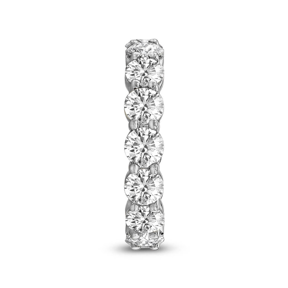 14ct White Gold Elysia Round Lab Diamond Eternity Ring (1 Ct. Tw.) standing product image one