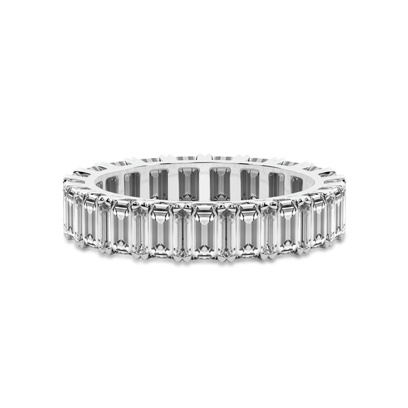 10kt White Gold Riley Emerald Lab Diamond Eternity Ring (3 Ct. Tw.) front image