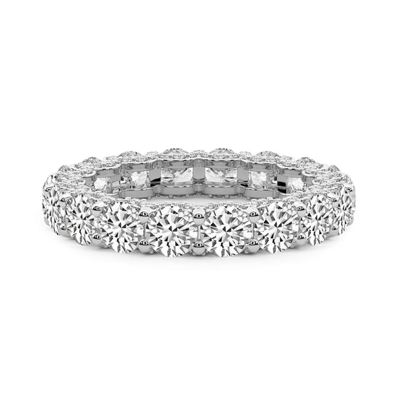 9ct White Gold Reona Round Lab Diamond Eternity Ring (2 Ct. Tw.) front image