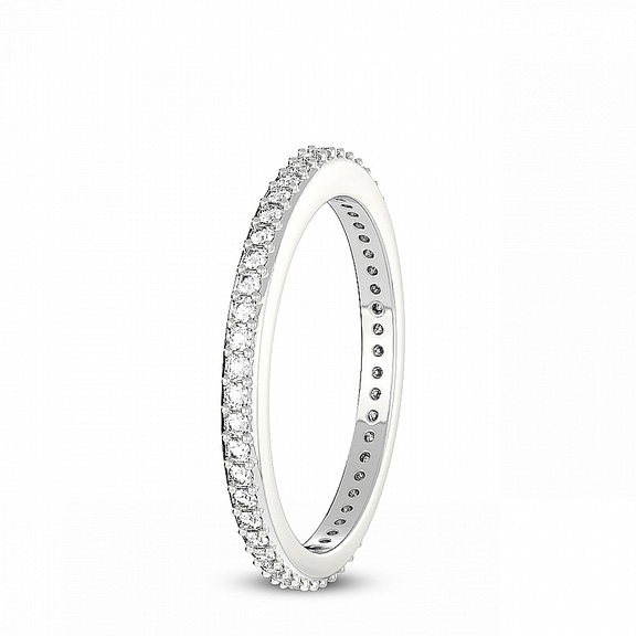 Platinum Nora Wedding Band (3/8 Ct. Tw.) left