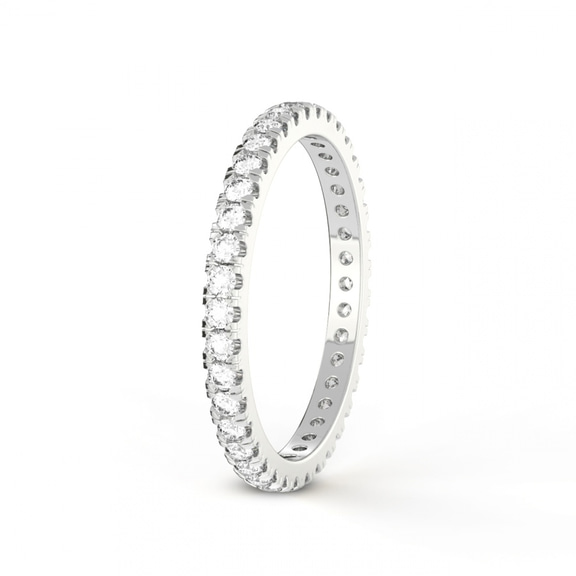 14ct White Gold Maya Wedding Band (1/2 Ct. Tw.) left
