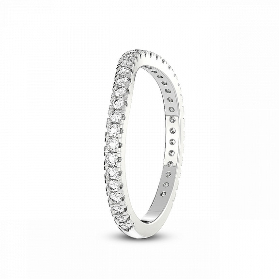 14kt White Gold Zea Wedding Band (1/3 Ct. Tw.) left