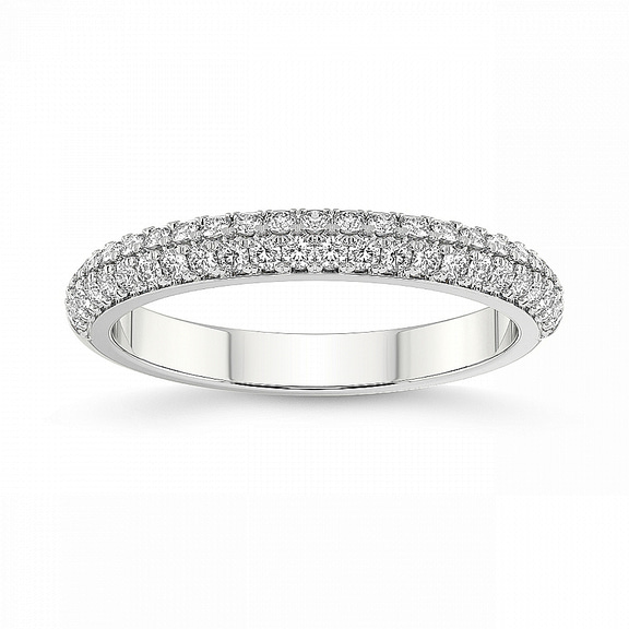 10kt White Gold Eve Wedding Band (3/8 Ct. Tw.) front image