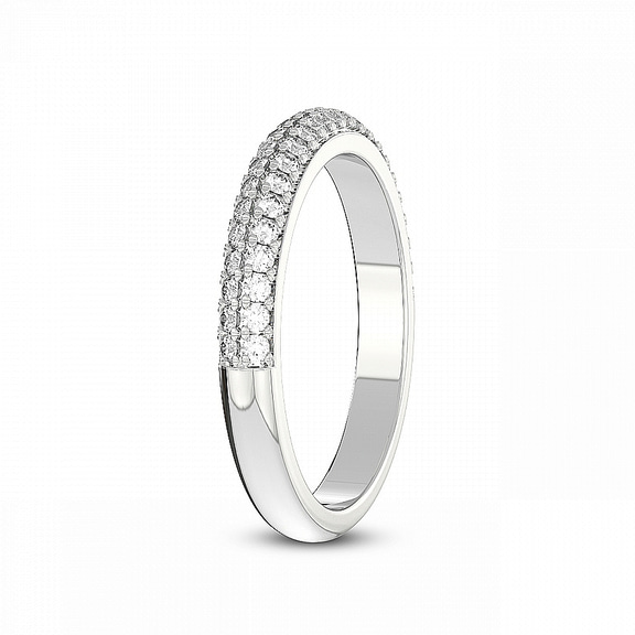 10kt White Gold Eve Wedding Band (3/8 Ct. Tw.) left