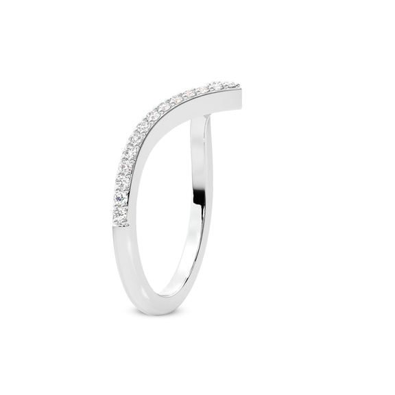 14ct White Gold Edda Wedding Band (1/3 Ct. Tw.) left