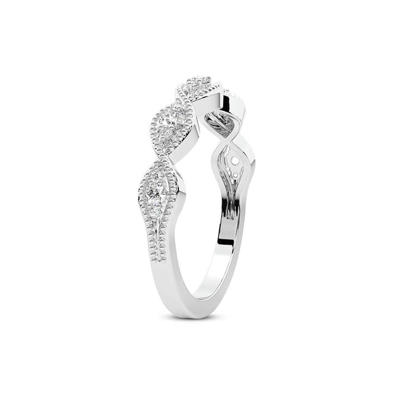 14kt White Gold Floriane Wedding Band (1/4 Ct. Tw.) left