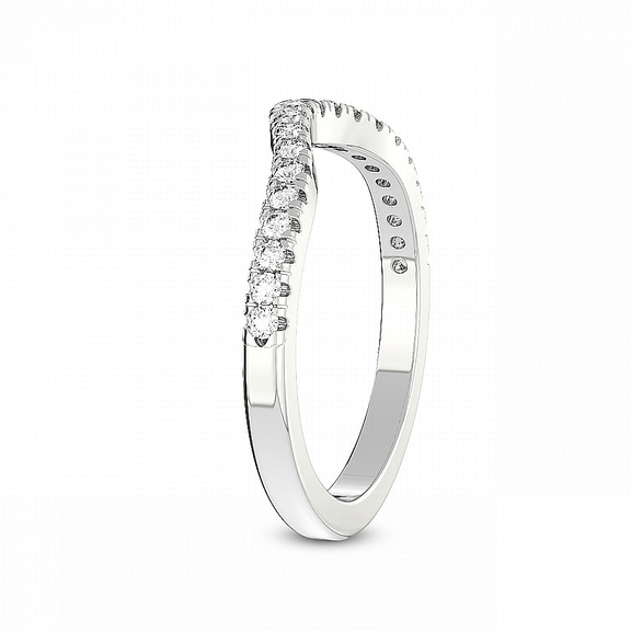 14kt White Gold Ari Wedding Band (1/4 Ct. Tw.) left