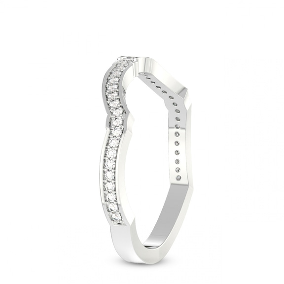 Platinum Audra Wedding Band (1/5 Ct. Tw.) left