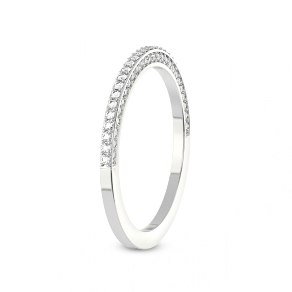 Platinum Ana Wedding Band (3/8 Ct. Tw.) left