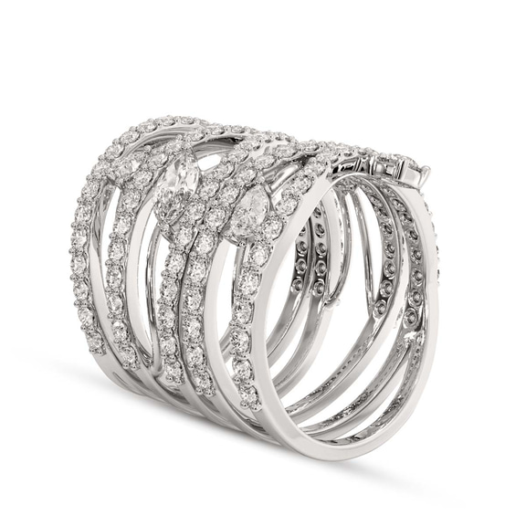 10kt White Gold Ivy Cocktail Ring (2 Ct. Tw.) right