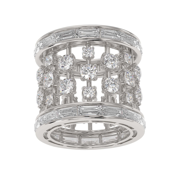 10kt White Gold The Barrel Cocktail Ring (9 Ct. Tw.) right