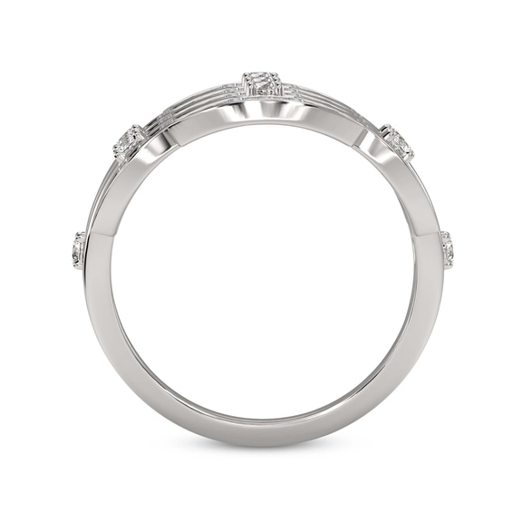 14kt White Gold Intertwined Cocktail Ring (3/4 Ct. Tw.) left