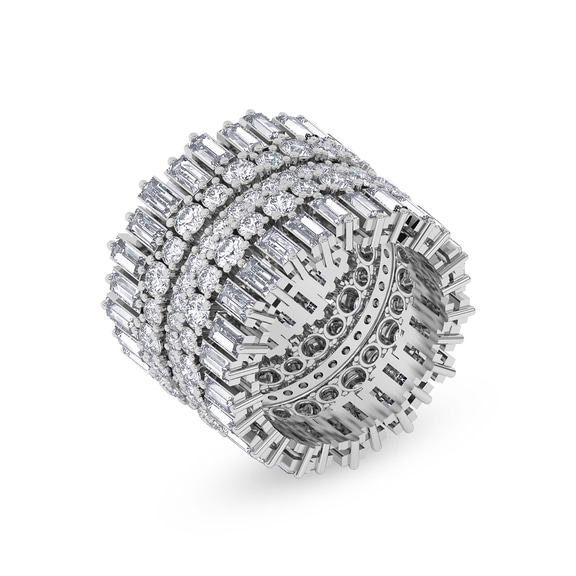10kt White Gold The Eclipse Cocktail Ring (6 Ct. Tw.) front image