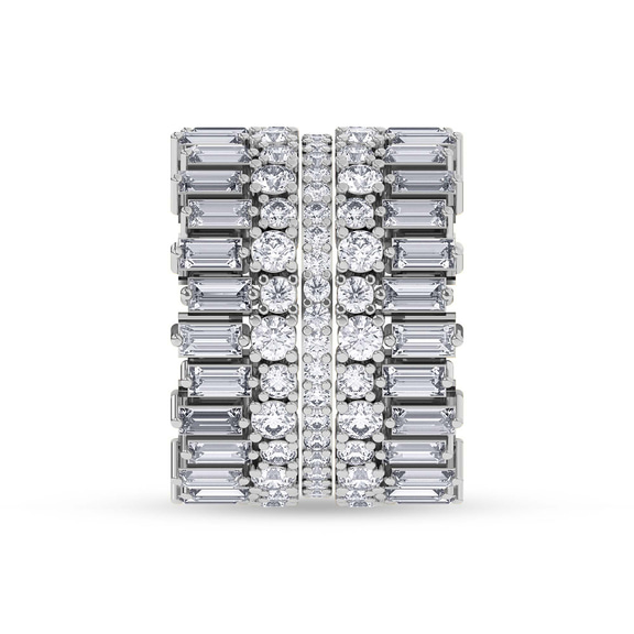 10kt White Gold The Eclipse Cocktail Ring (6 Ct. Tw.) left