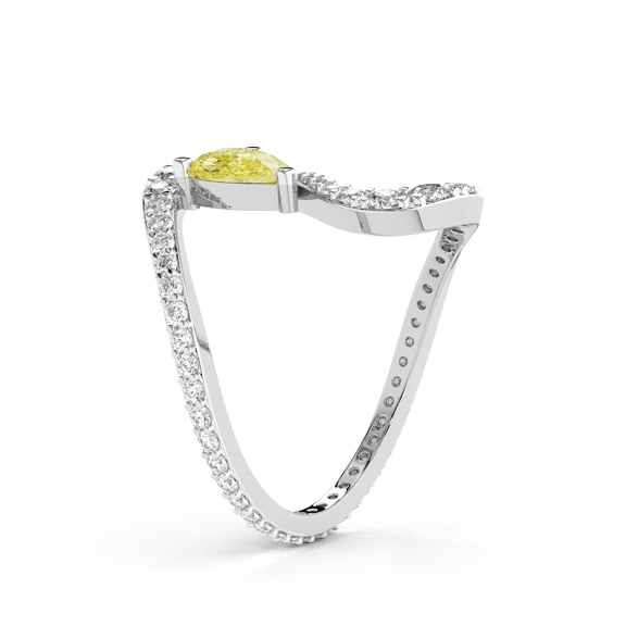 14ct White Gold The Sun and the Stars Colored Lab Diamond Ring (1 3/4 Ct. Tw.) right