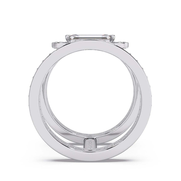 9ct White Gold The Diamond Trophy Cocktail Ring (1 3/4 Ct. Tw.) left