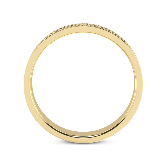 10ct Yellow Gold Sculpted Men's Band right