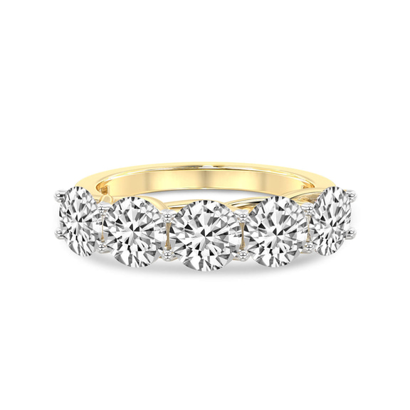 9ct Yellow Gold Valentina Round Lab Diamond Anniversary Band (1 Ct. Tw.) front image
