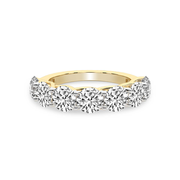 14kt Yellow Gold Leandra Round Lab Diamond Anniversary Band (1 Ct. Tw.) front image